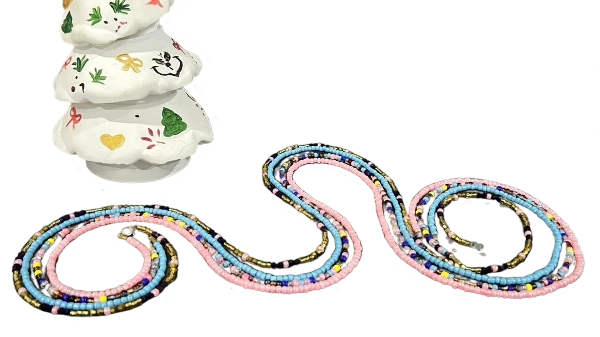 Pastel Pop | Soft Pink, Sky Blue & Midnight Seed Beads