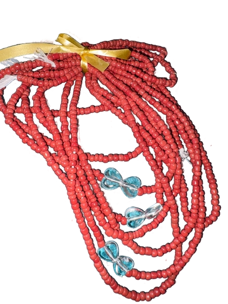 Blutterfly Coral Waist Beads