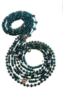 Emerald Empress | Deep Green Faceted Crystals with Clover & Heart Charms