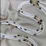 Monochrome Goddess White & Gold Waist Beads